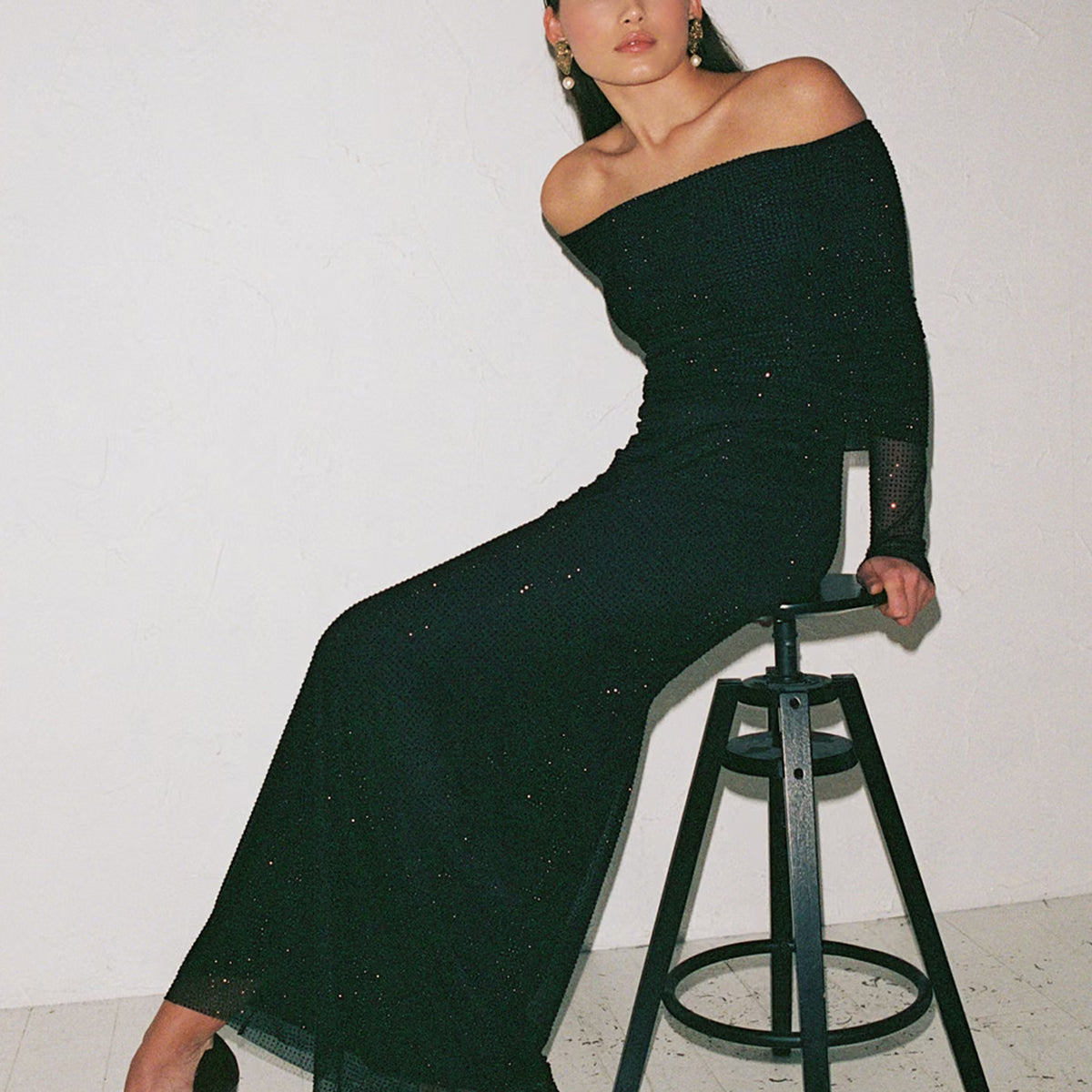 Edith Rhinestone Dress