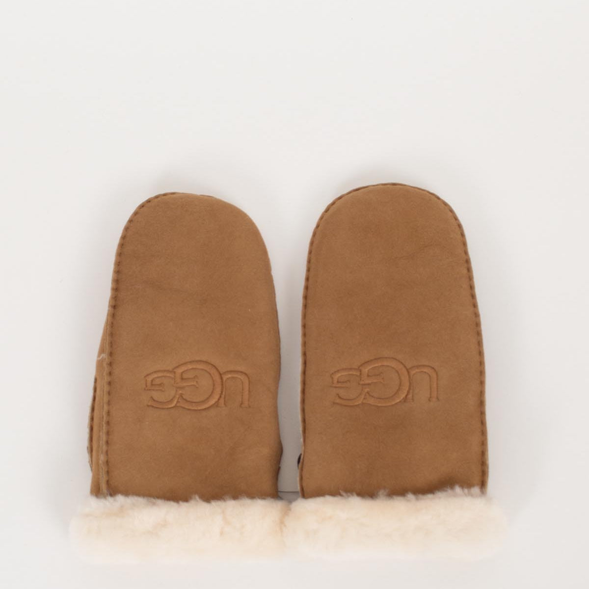 Sheepskin Embroider Mittens