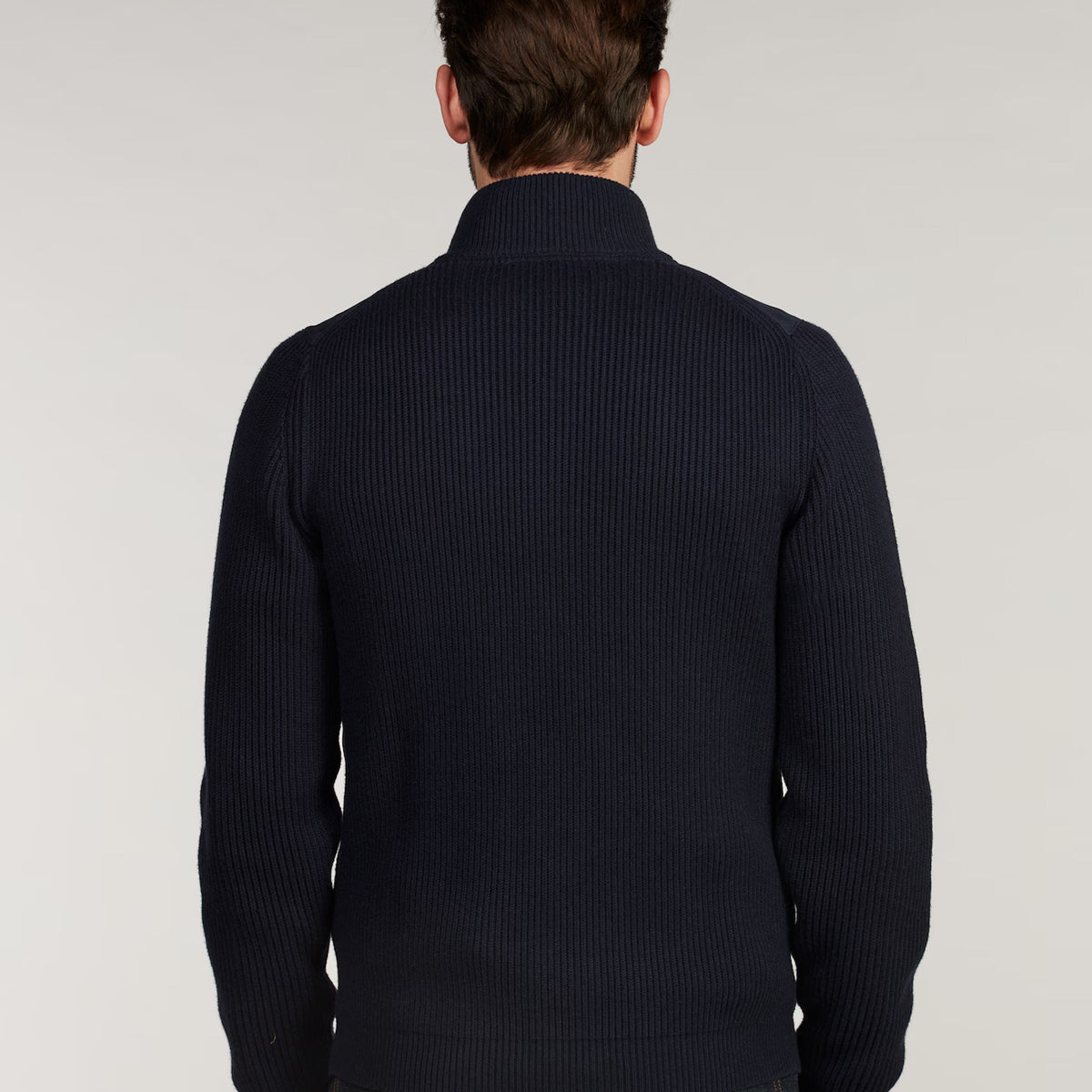Cardigan Knitted Hybrid Buttoned Alcantara