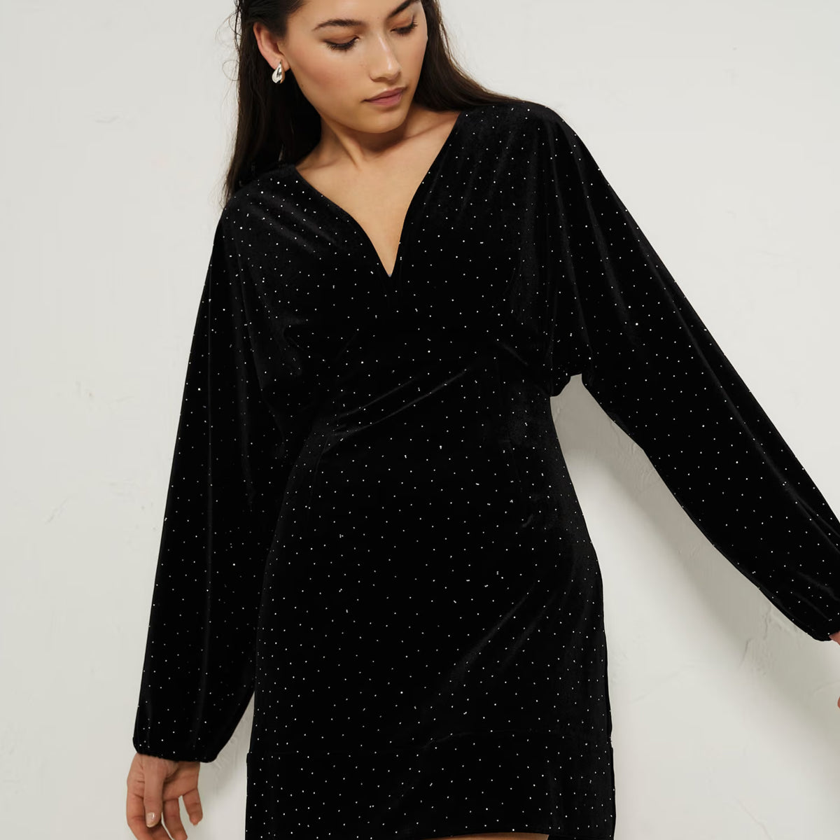 Philo Stud Velour Dress