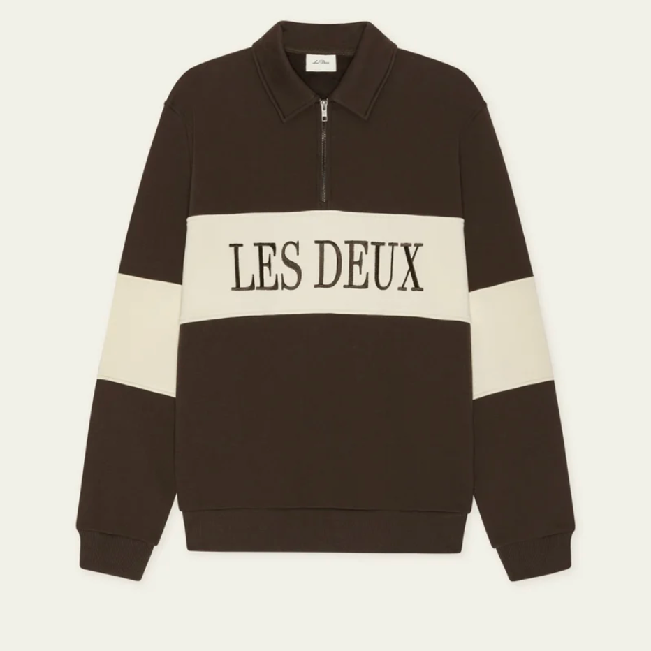 Zipper Rugby Sweatshirt