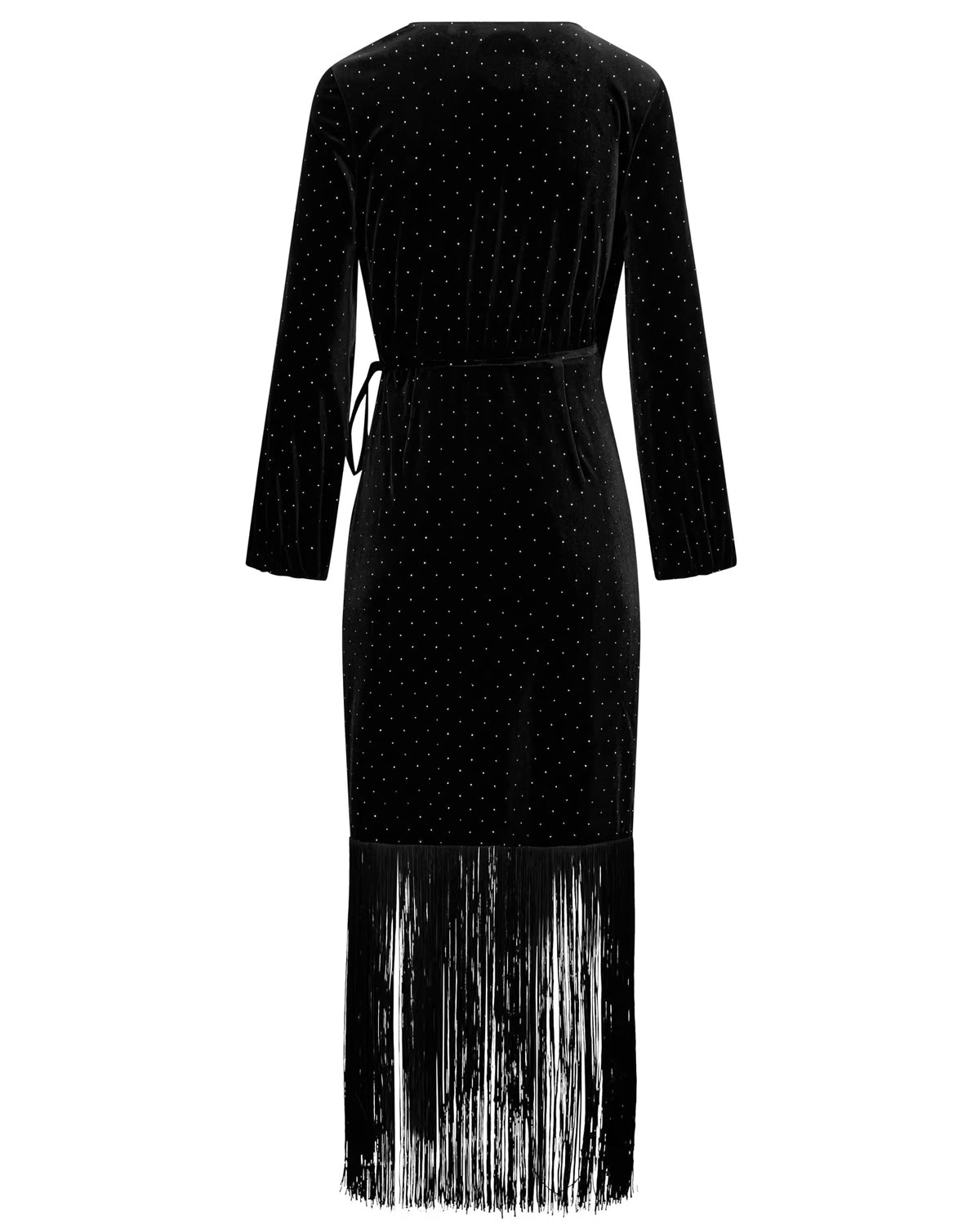Sine Stud Velour Dress