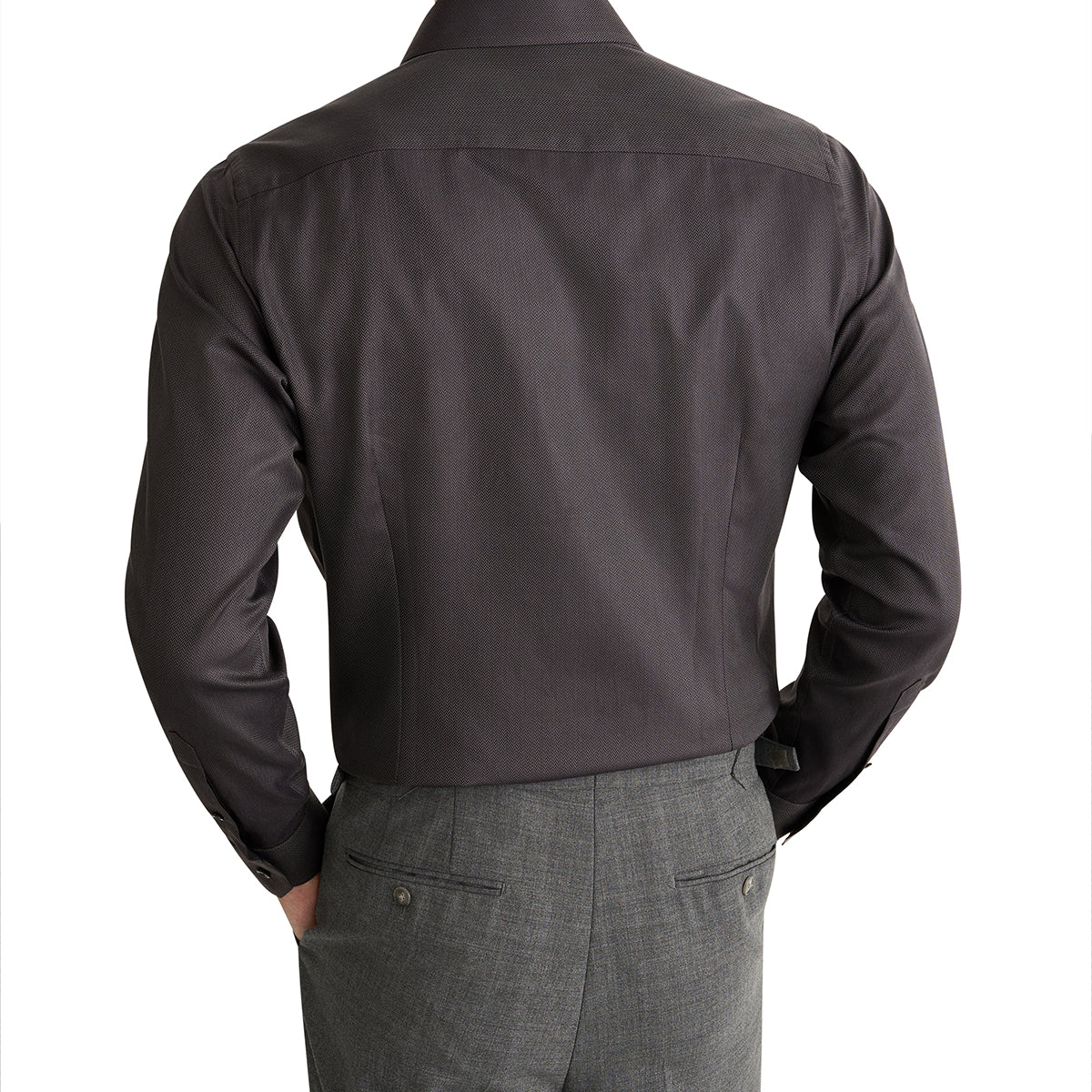 Slim Herringbone Signature Twill Shirt