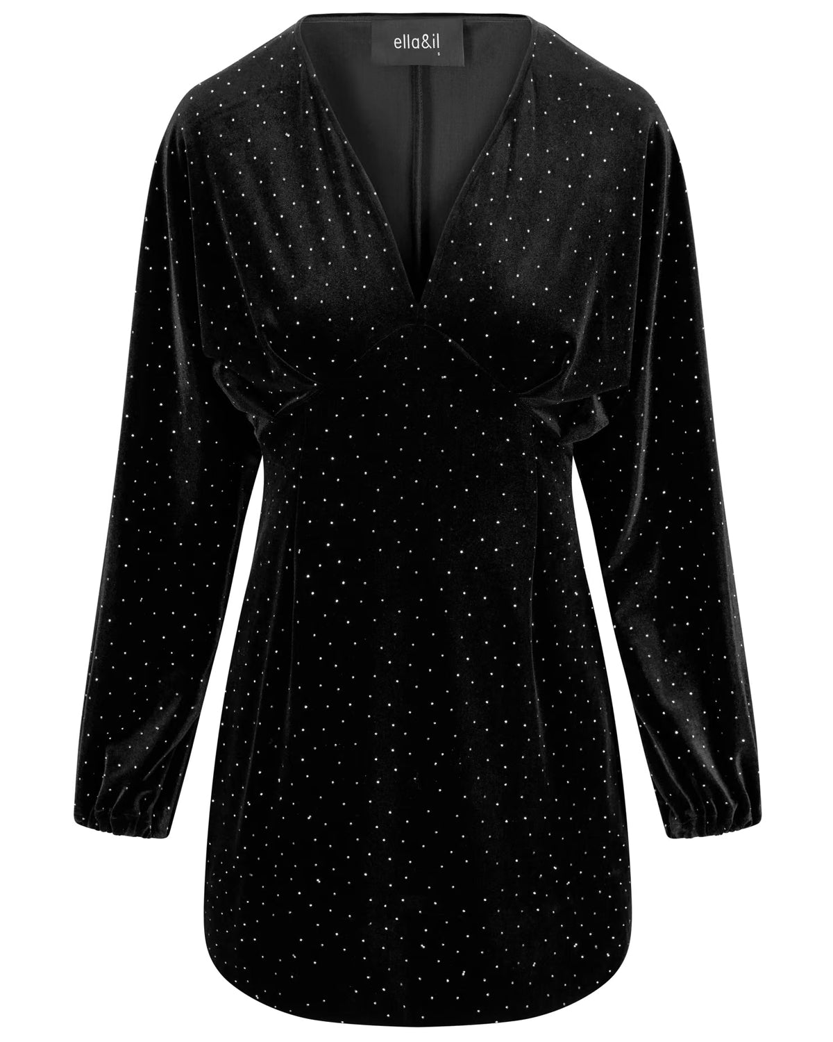 Philo Stud Velour Dress
