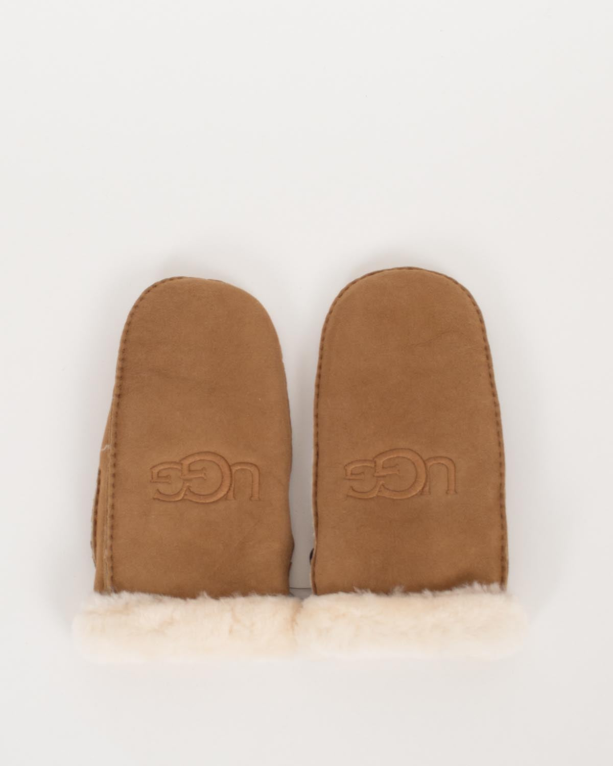 Sheepskin Embroider Mittens