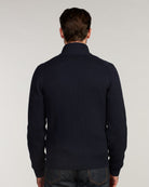 Cardigan Knitted Hybrid Buttoned Alcantara