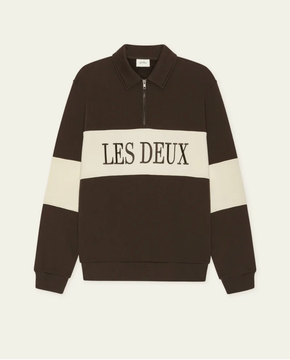 Zipper Rugby Sweatshirt