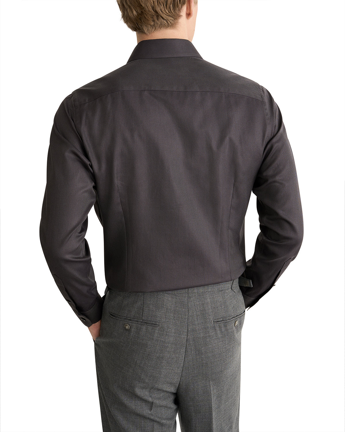 Slim Herringbone Signature Twill Shirt
