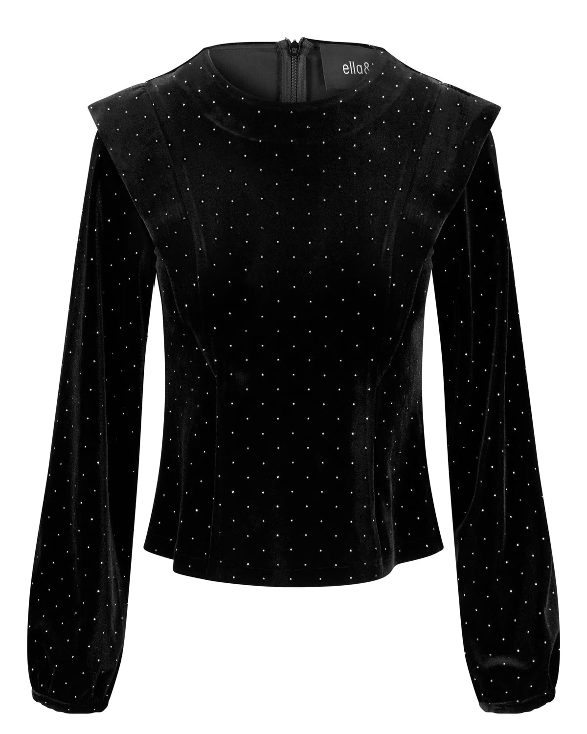 Kendra Stud Velour Blouse