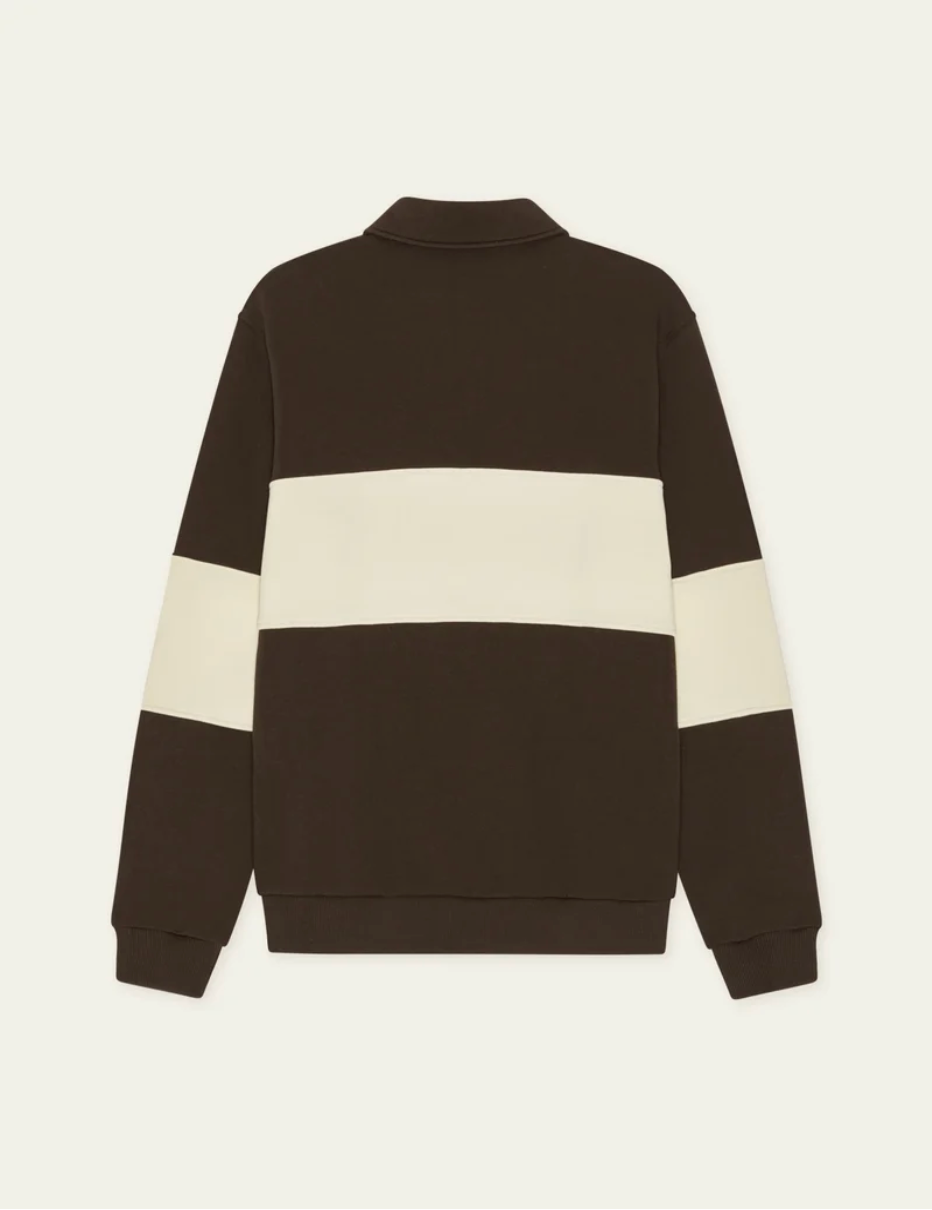 Zipper Rugby Sweatshirt